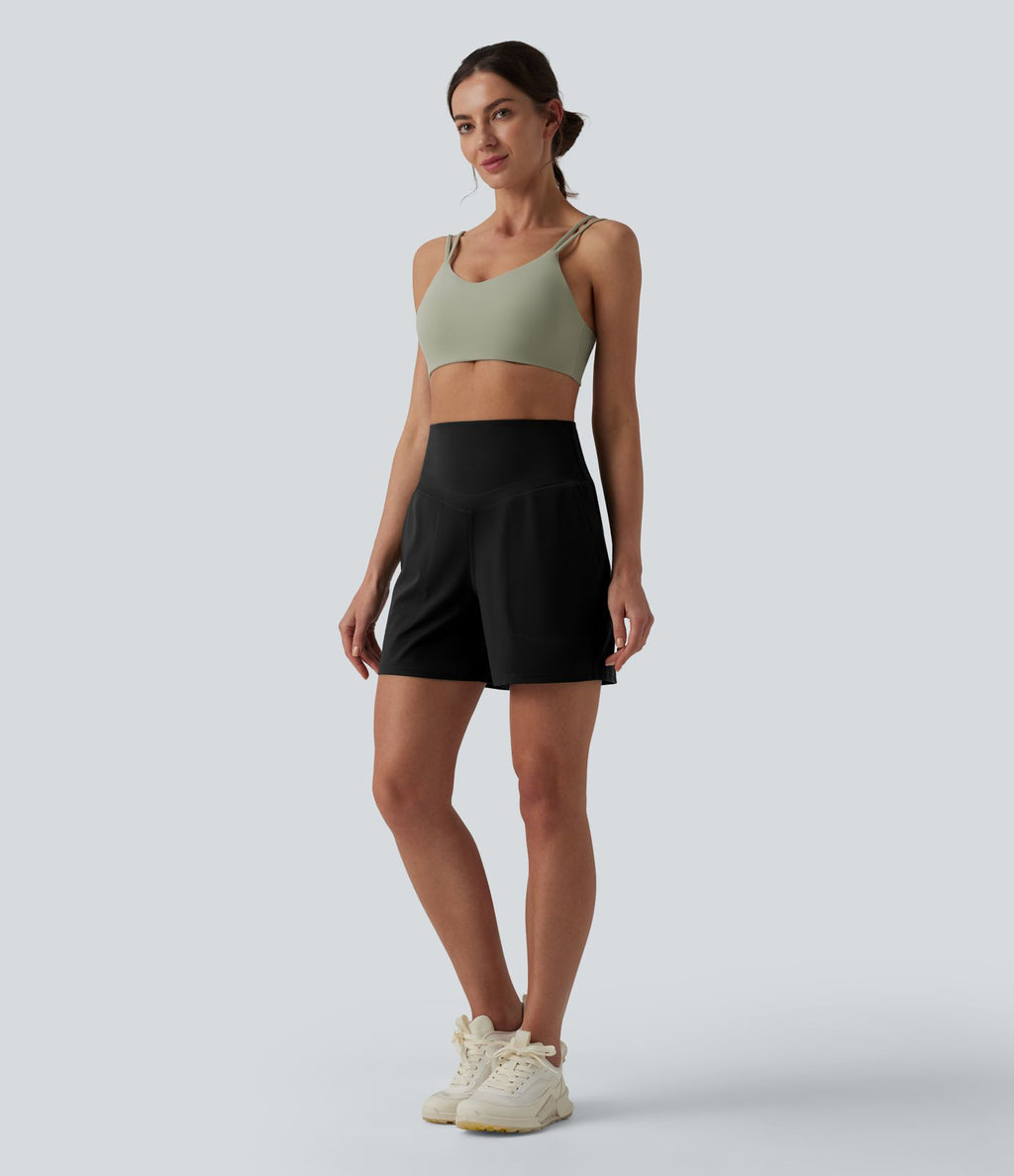 Halara UltraSculpt™ Short yoga gainant taille haute 12,5 cm avec poches