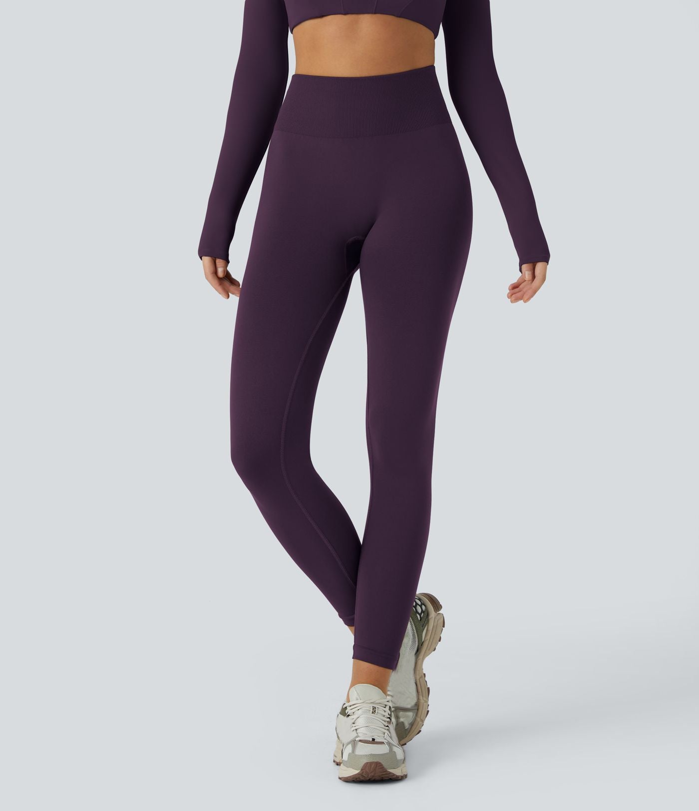Legging yoga gainant effet push-up taille moyenne sans couture OneForm Seamless Flow