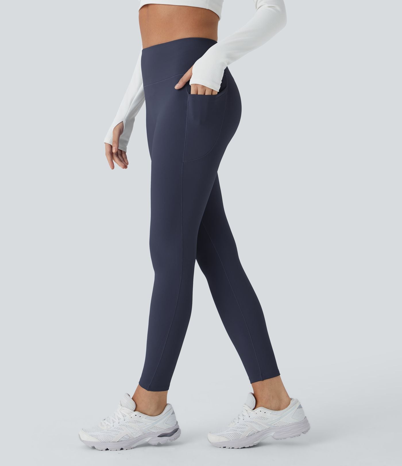 Legging thermique 7/8 Softlyzero™ taille haute coupe ajustée avec poches latérales