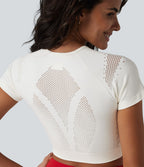 OneForm Seamless Flow Crop top de sport en mesh respirant sans couture