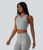 OneForm Seamless Flow Crop top casual dos nageur sans couture