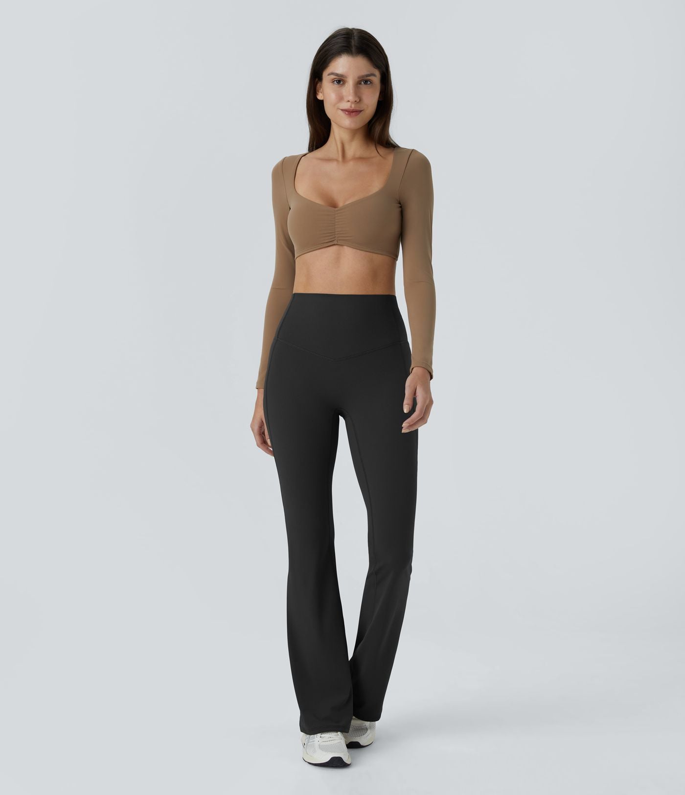 Pantalon 7/8 d'entraînement gainant galbant taille haute avec poches Halara UltraSculpt™