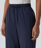 Jogging de golf taille mi-haute à séchage rapide effet frais InstantCool avec cordon de serrage et poches, protection solaire UPF40+