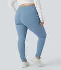 Jogging grande taille SoftlyZero™ Airy taille haute avec cordon de serrage poches latérales longueur complète effet frais InstantCool, protection solaire UPF50+