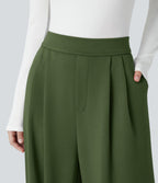 Pantalon de travail Halara Flex™ ample taille haute avec poches