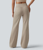 Pantalon évasé SpacerTek™ taille haute croisée avec poches