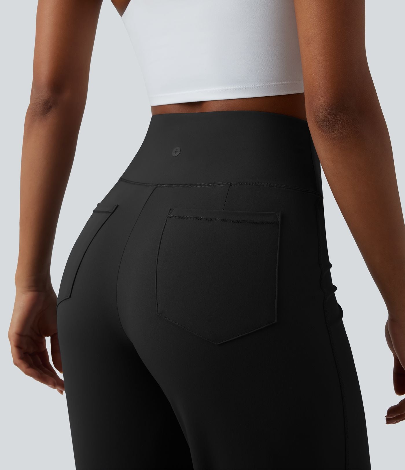Pantalon de yoga jambes droites taille haute gainant Halara UltraSculpt™ avec poches