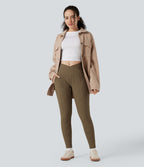 Jogging matelassé casual PuffFlex croisé taille haute avec poches