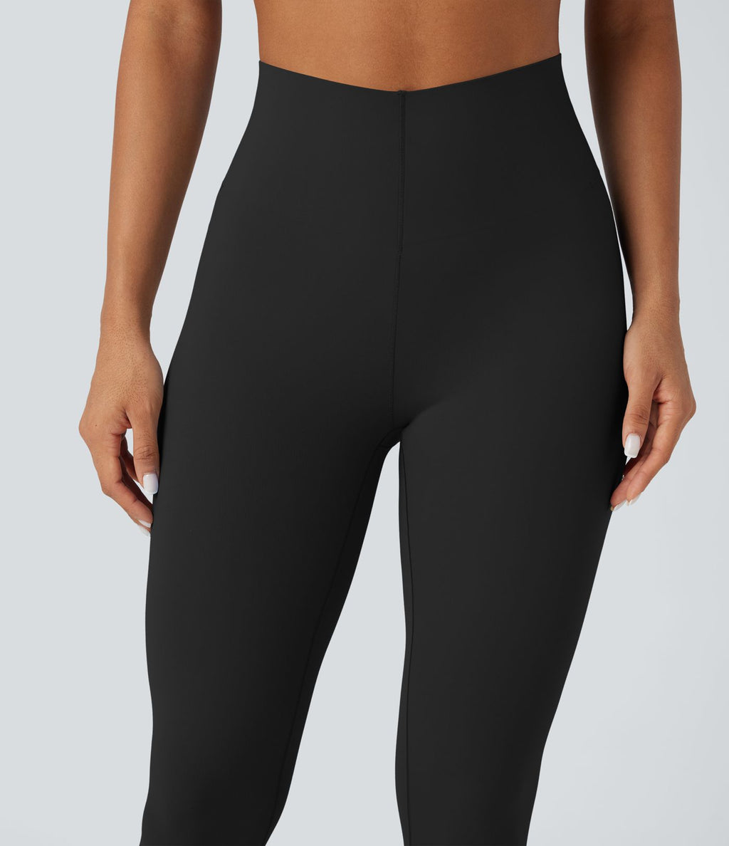 Legging 7/8 d'entraînement gainant taille haute avec ceinture en V Halara UltraSculpt™