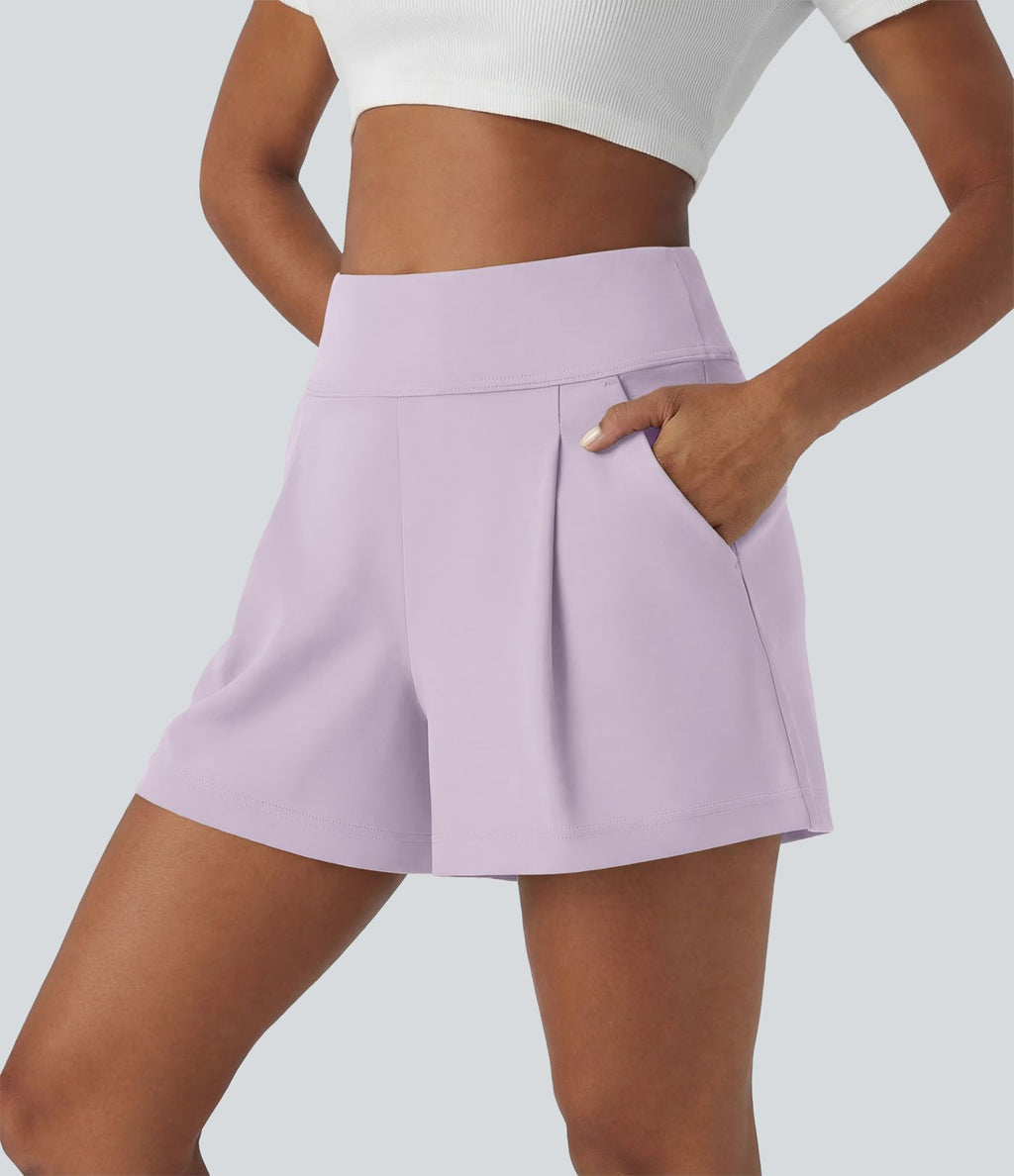 Short de travail large taille haute DayStretch avec poches
