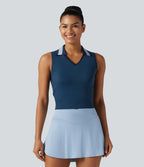 Débardeur de tennis OneForm Seamless Flow à revers color block en maille respirante