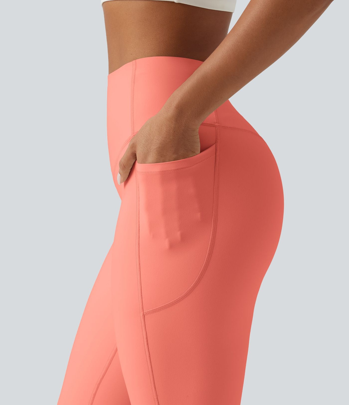 Legging yoga bootcut Halara UltraSculpt™ taille haute gainant avec poches