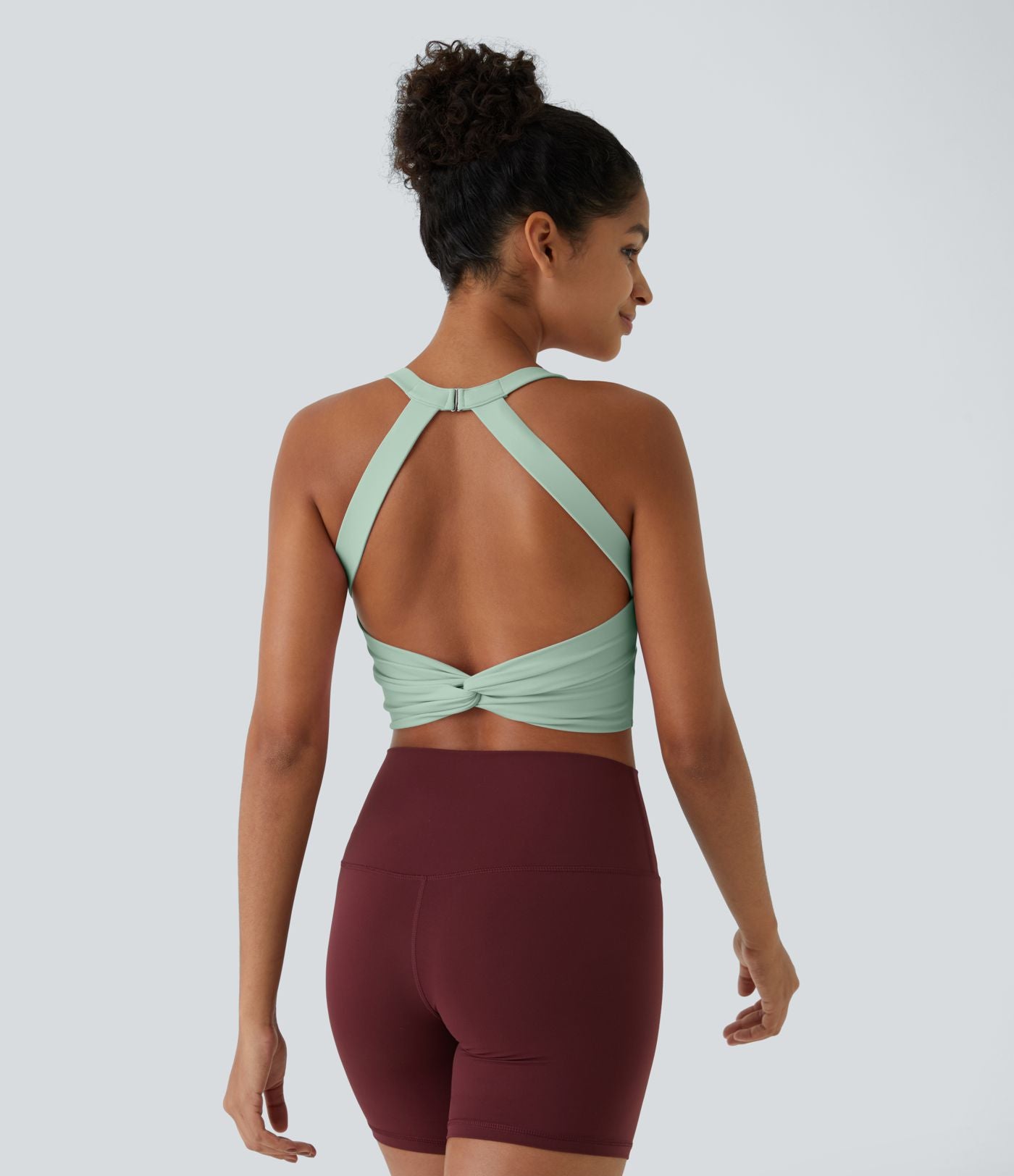 Débardeur yoga court SoftlyZero™ Plush à découpes A-C