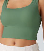 OneForm Débardeur casual sans couture col rond échancré dos en U avec soutien-gorge intégré