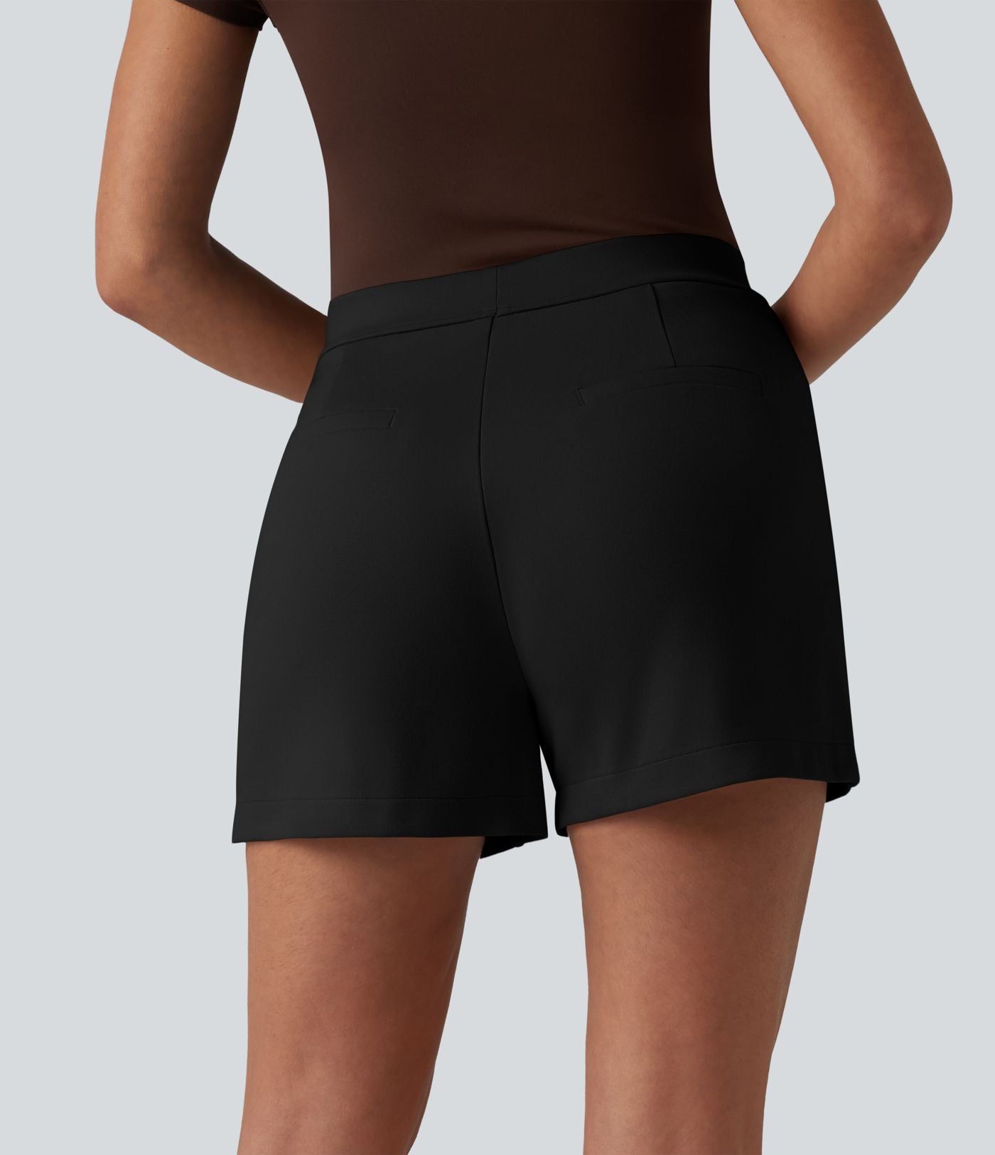 Short tailleur taille haute 7,5 cm avec poches