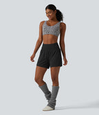 Short de yoga SoftlyZero™ Airy taille très haute 2-en-1 effet frais InstantCool 12,5 cm avec poches