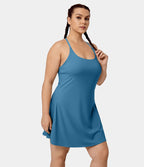 Softlyzero™ Airy Mini Everyday Robe-Euphoria Air Aérée 2 En 1 Dos Nu Avec Poche Latérale Cool Touch Grande Taille