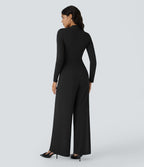 Combinaison de cérémonie à manches longues, coupe large avec poches latérales et zip invisible - Édition Easy Peasy