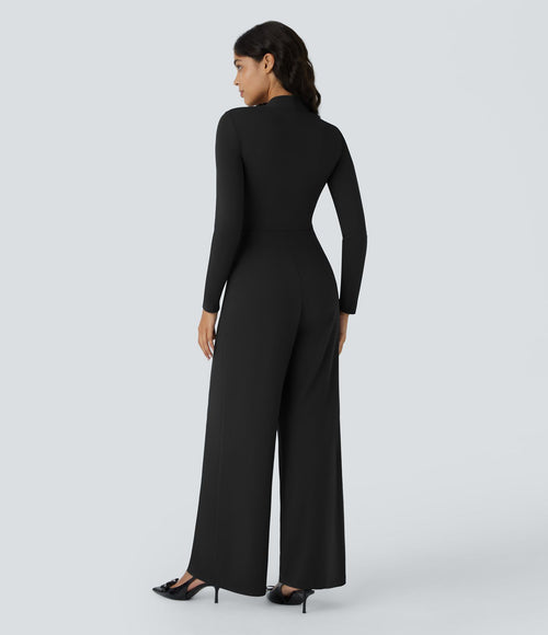 Combinaison de cérémonie à manches longues, coupe large avec poches latérales et zip invisible - Édition Easy Peasy