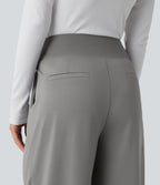 Pantalon tailleur jambes droites taille haute gainant Halara Flex™ DayStretch avec poches