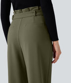 Pantalon tailleur SoftlyZero™ Plush Thermal fuselé ceinturé taille très haute avec poches
