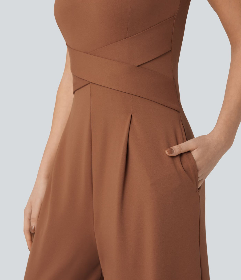Combinaison casual sans manches dos U avec poches - Édition Easy Peasy