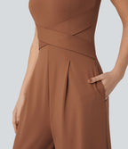 Combinaison casual sans manches dos U avec poches - Édition Easy Peasy