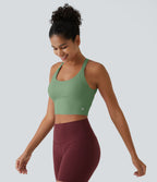 Débardeur yoga court SoftlyZero™ Plush à découpes A-C
