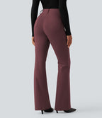 Pantalon tailleur évasé taille haute avec poches Halara Flex™