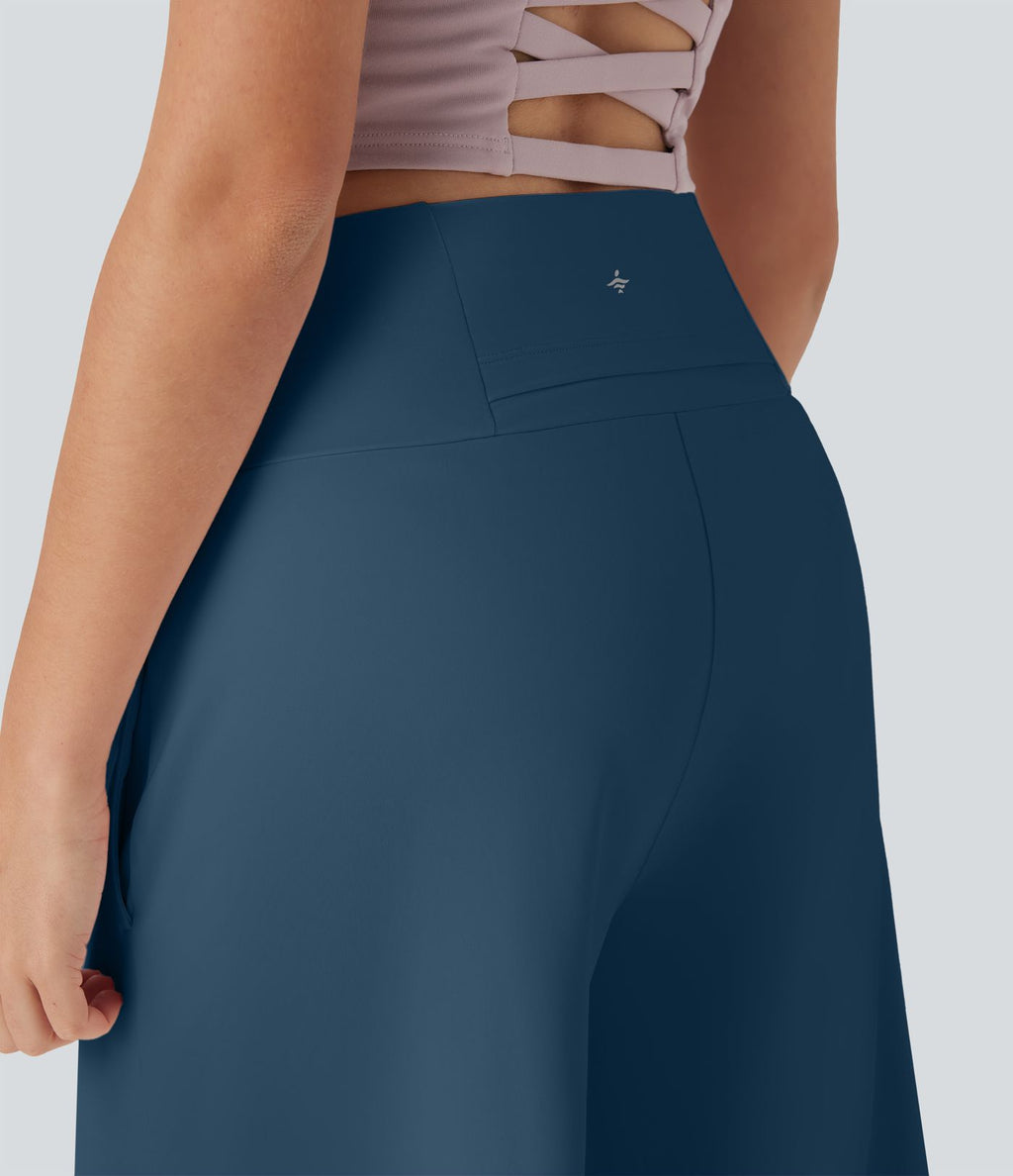 Bermuda SoftlyZero™ Airy de yoga taille haute avec poches multiples et effet frais InstantCool