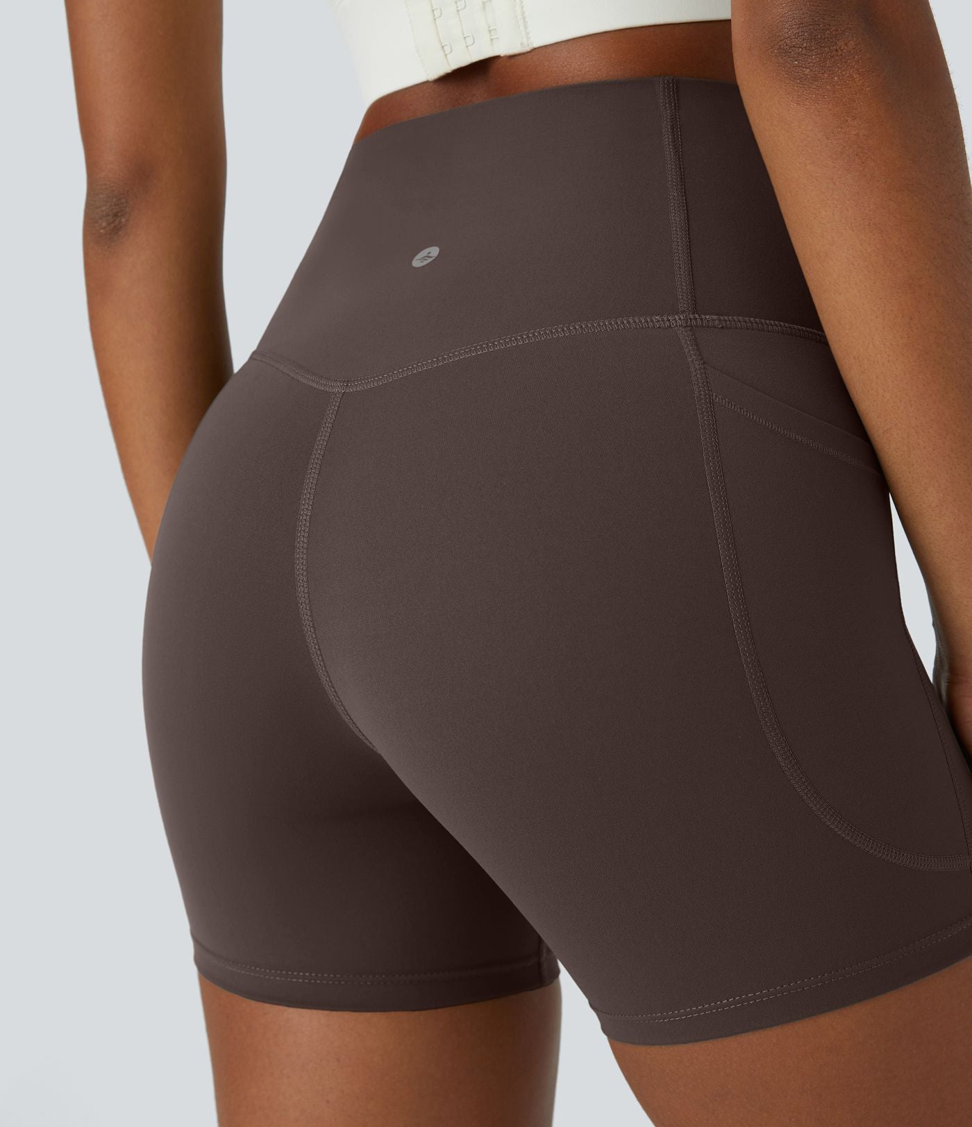 Short cycliste d'entraînement gainant taille haute UltraSculpt™ SoCinched à poches latérales 12,5 cm