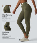 Legging de sport 7/8 Halara UltraSculpt™ taille haute gainant scrunch en mesh contrastant à poches