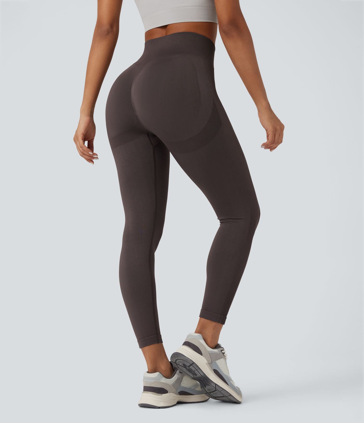Legging yoga taille haute push-up froncé sans couture OneForm Seamless Flow