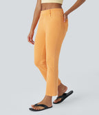 Jean bootcut 7/8 décontracté coloré à poches taille haute Halara Flex™