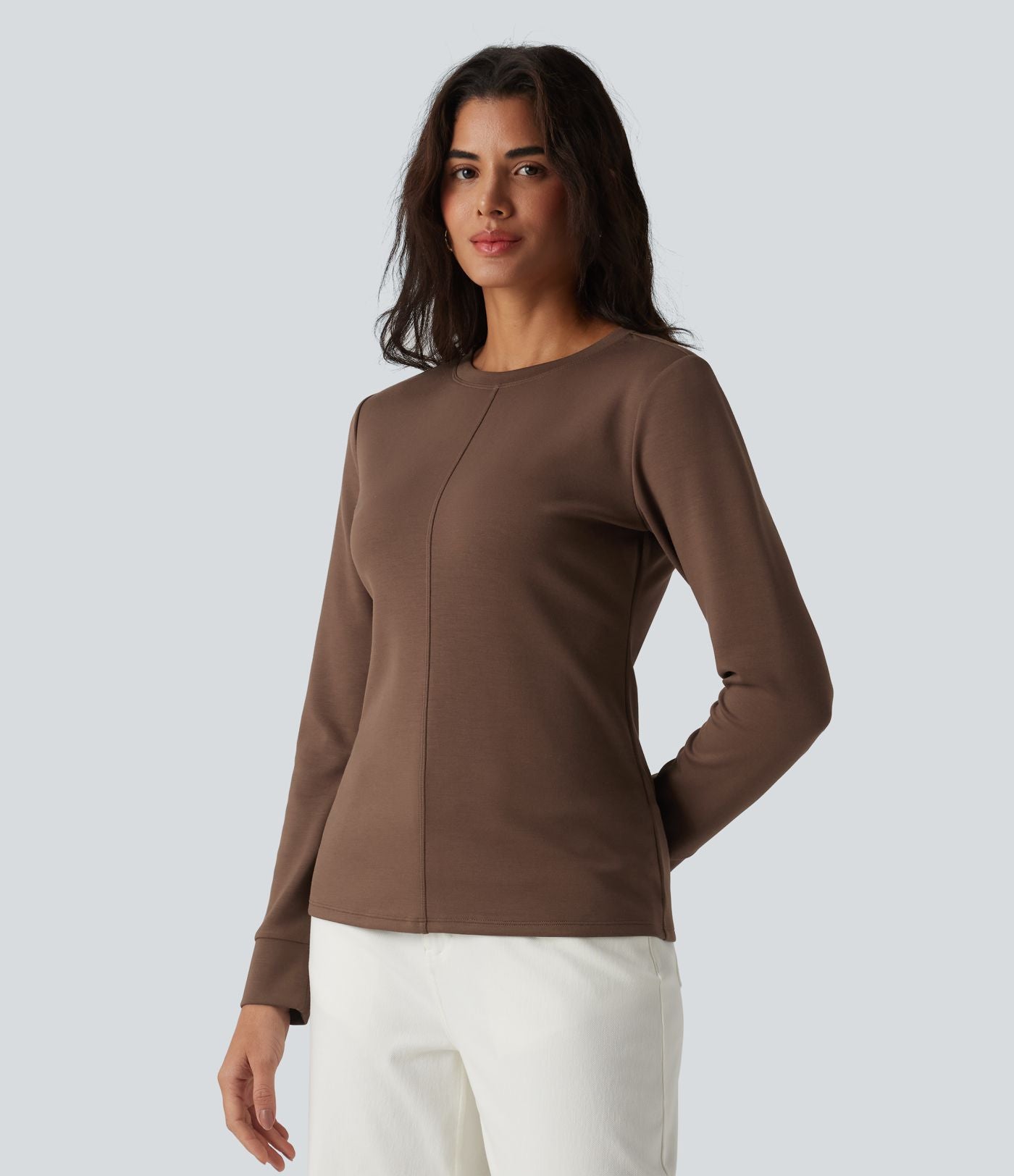 Sweat-shirt décontracté SpacerTek™ col rond manches longues