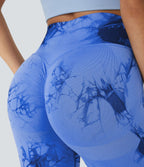 Legging yoga taille haute tie-dye sans couture OneForm Seamless Flow