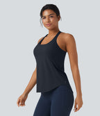 Débardeur running Halara UltraSculpt™ col rond dos croisé bonnets E-G