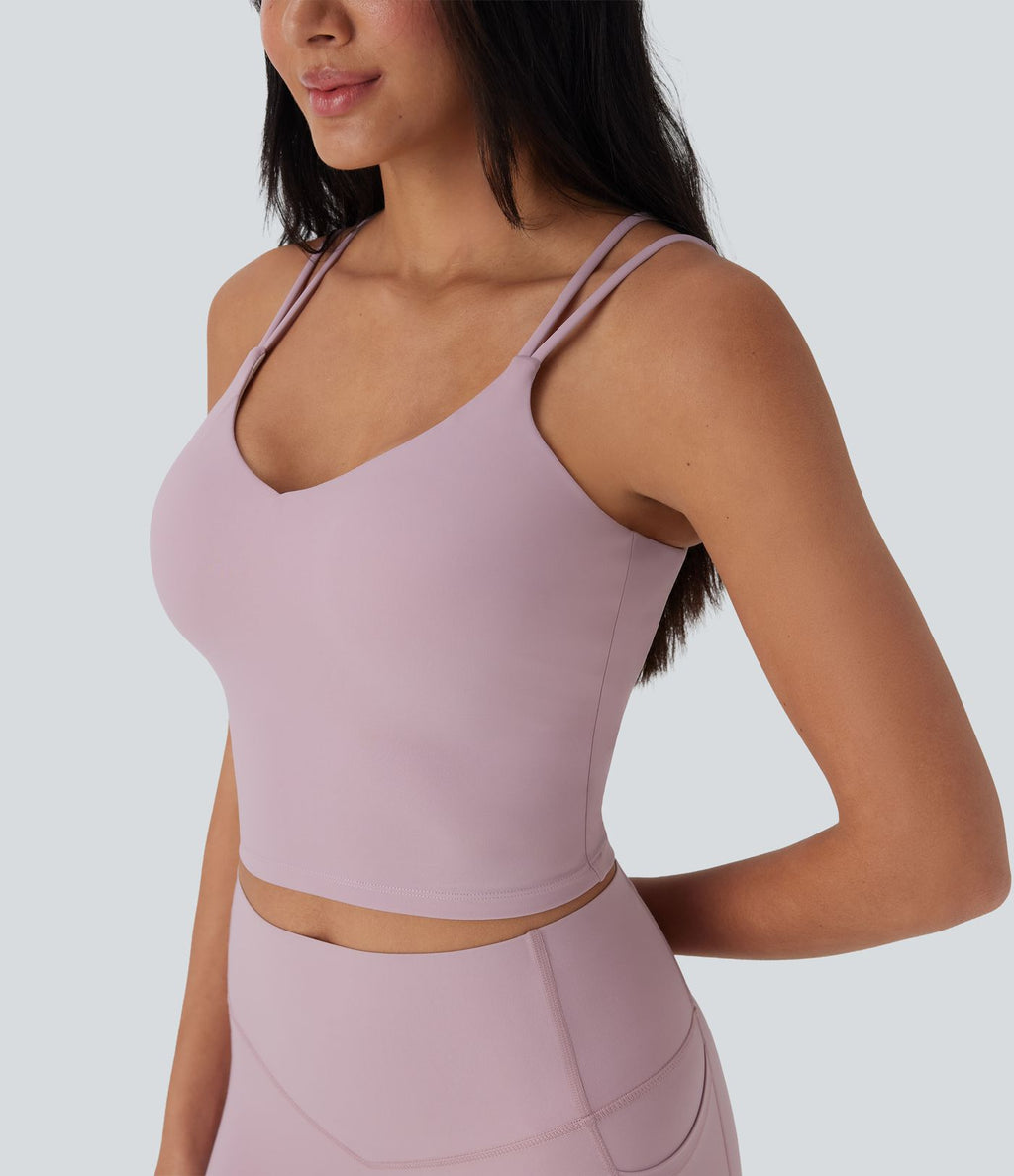 Débardeur de yoga court Halara UltraSculpt™ Cool dos nu à séchage rapide - UPF50+