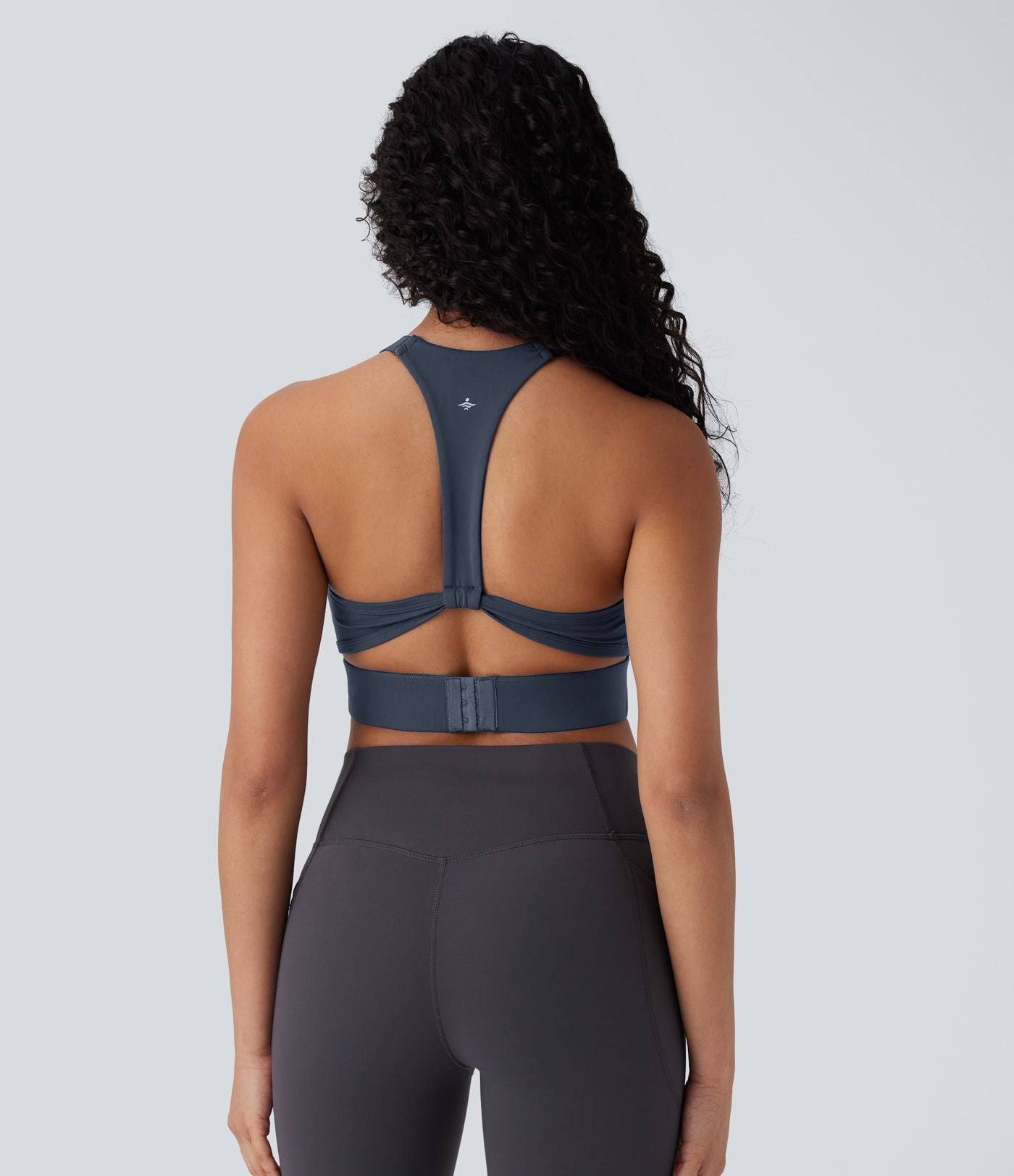 Halara UltraSculpt™ Brassière de sport yoga soutien léger col U dos nu avec crochets ajustables