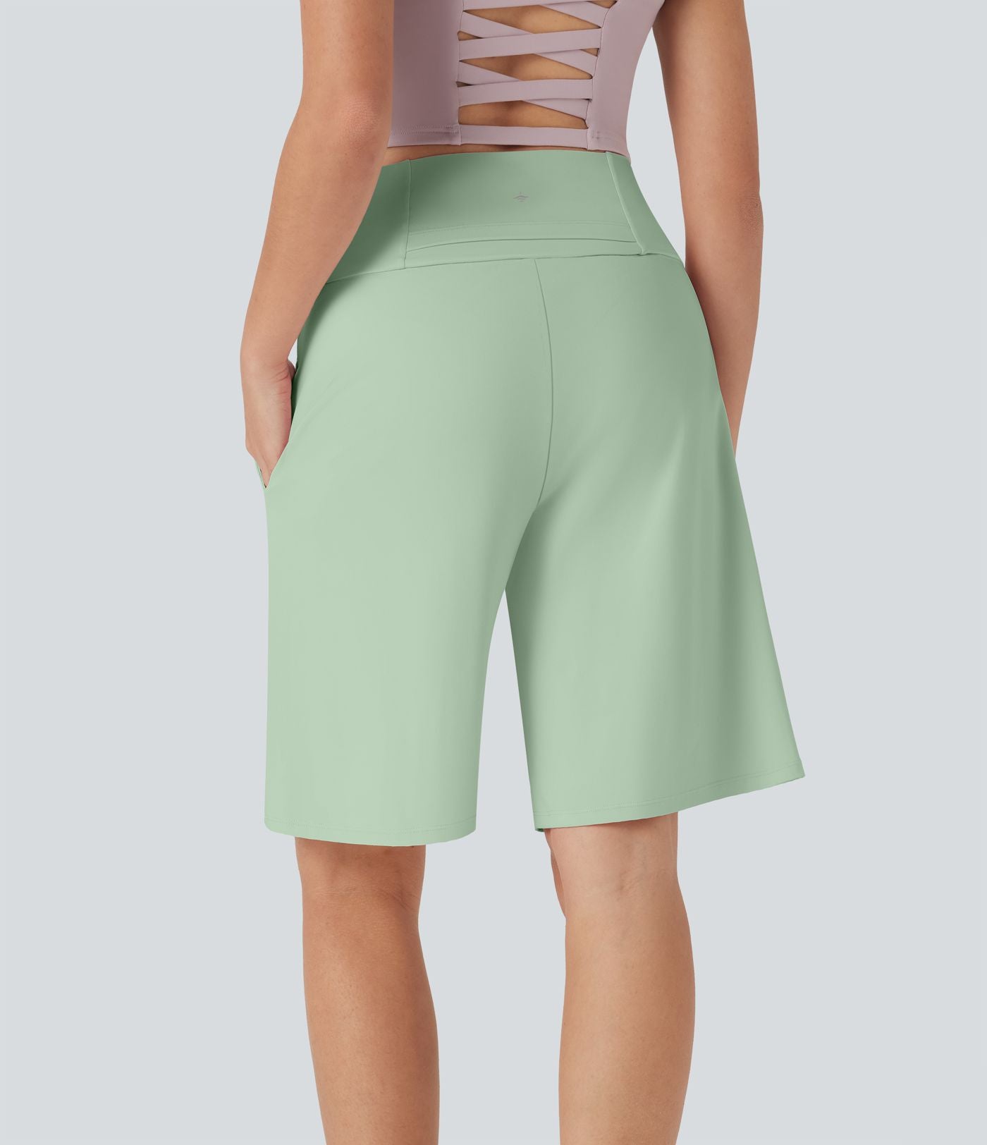 Bermuda SoftlyZero™ Airy de yoga taille haute avec poches multiples et effet frais InstantCool