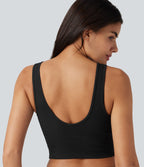 OneForm Débardeur casual sans couture col rond échancré dos en U avec soutien-gorge intégré