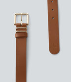 Ceinture à boucle métallique carrée