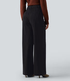 Pantalon de travail Halara Flex™ large taille haute à rayures et effet frais InstantCool avec poches