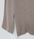Cardigan long casual à capuche, manches longues et poches