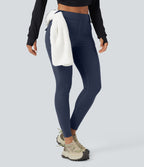 Legging cargo de randonnée résistant à l'usure taille mi-haute avec poches