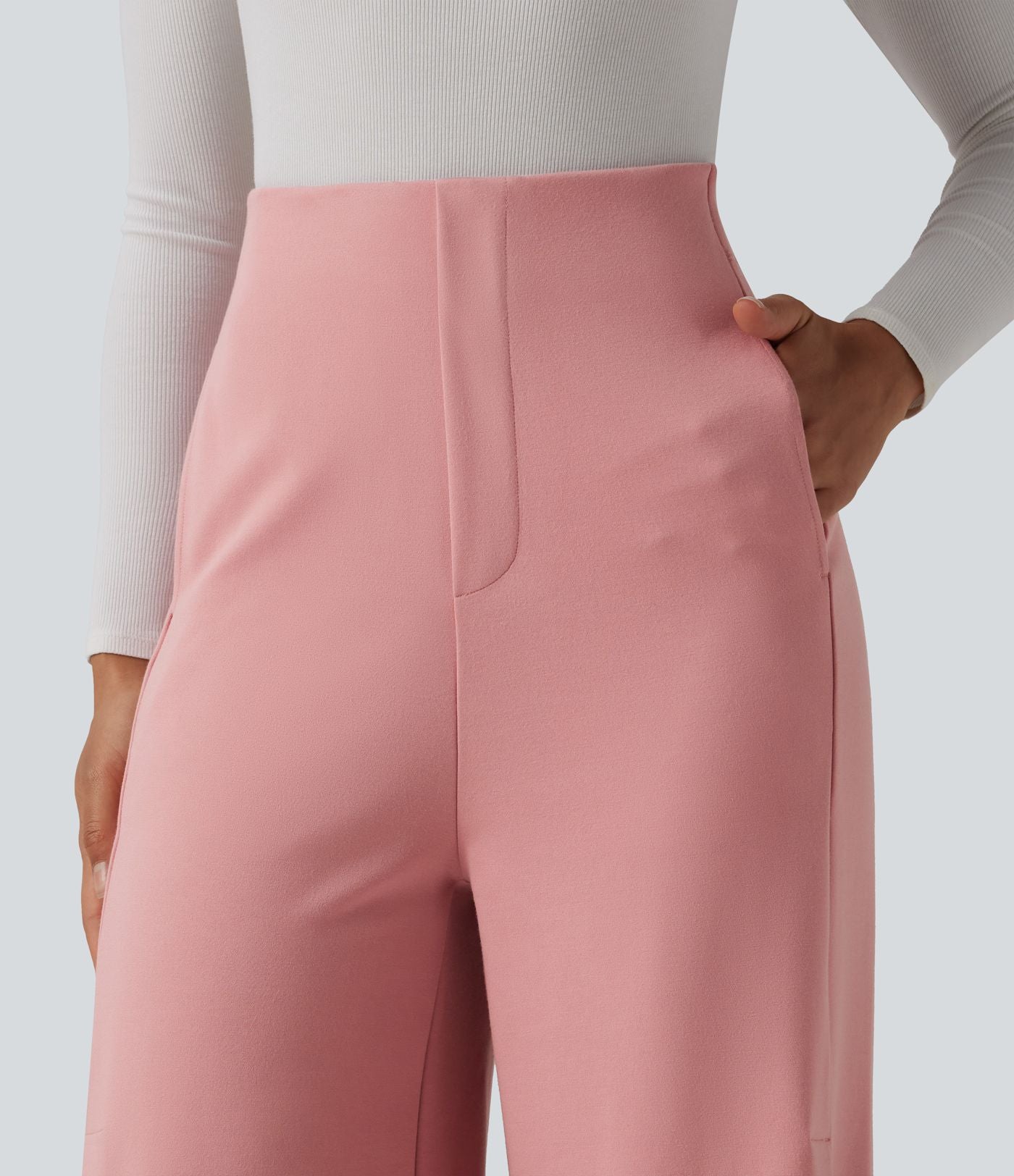 Pantalon tailleur capri large Halara Flex™ taille haute avec poches