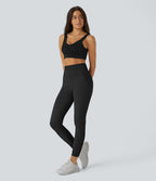 Legging d'entraînement gainant effet push-up taille haute côtelé doux sans couture OneForm Seamless Flow
