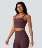 Débardeur yoga court Halara UltraSculpt™ double bretelles torsadé dos nu