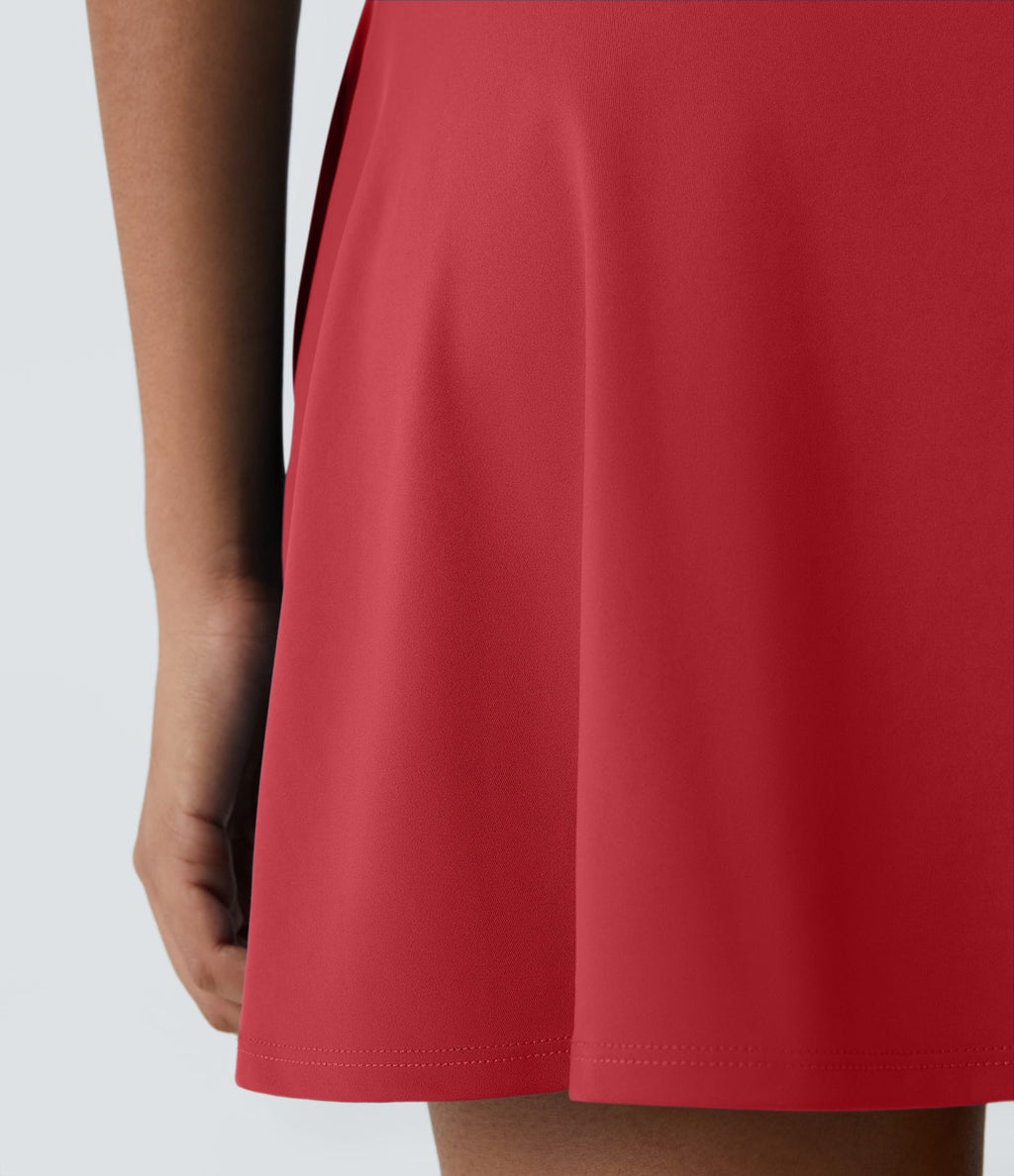 Robe de Danse Sport Mini à Volants Torsadés Dos Nu - Longueur Plus