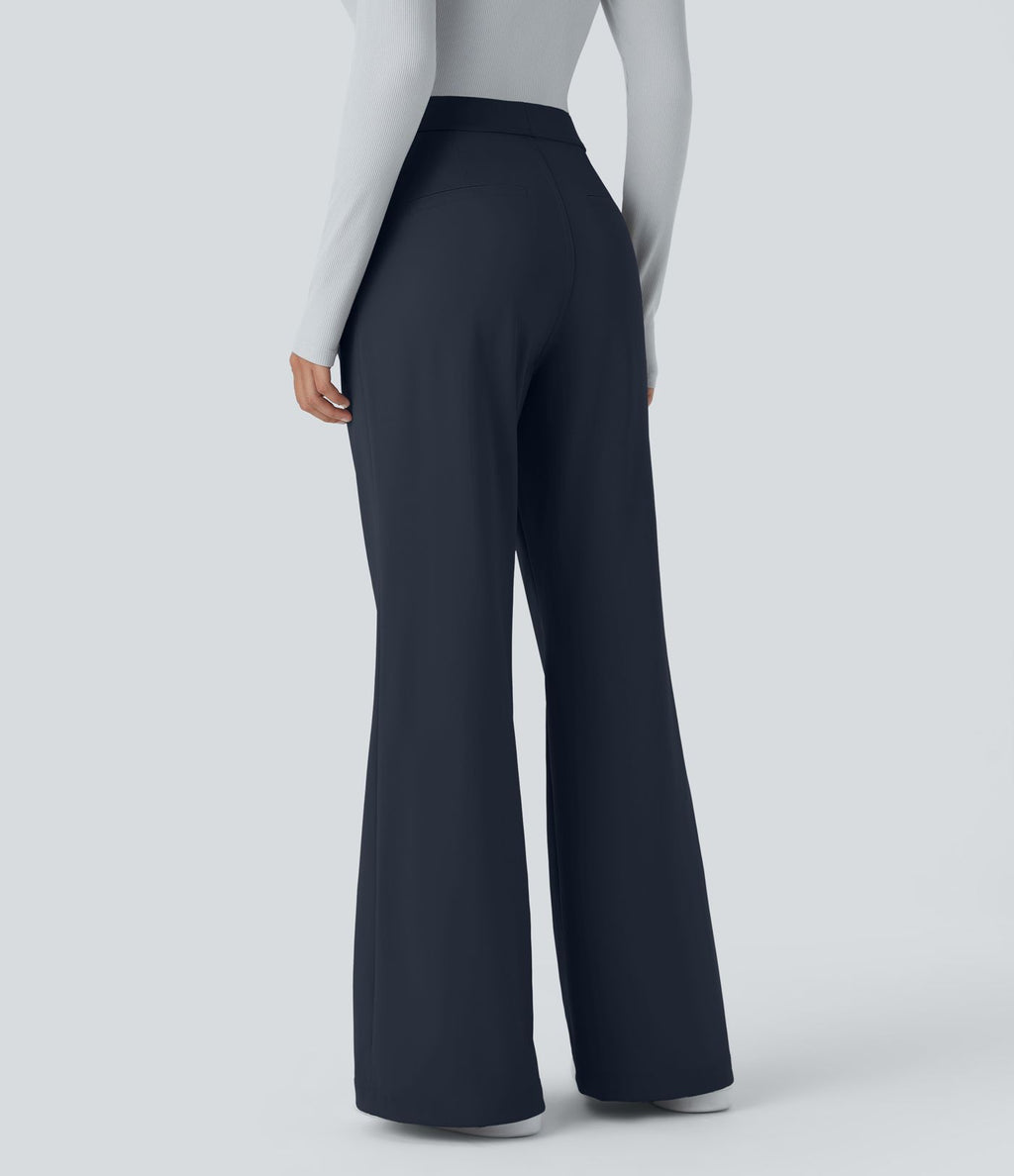 Pantalon tailleur évasé taille haute Halara Flex™ DayStretch avec poches